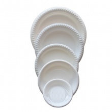 一次性塑膠盤子玉米澱粉餐具水果蛋糕盤燒烤盤