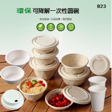 壹次性環保可降解甘蔗漿紙碗紙杯
